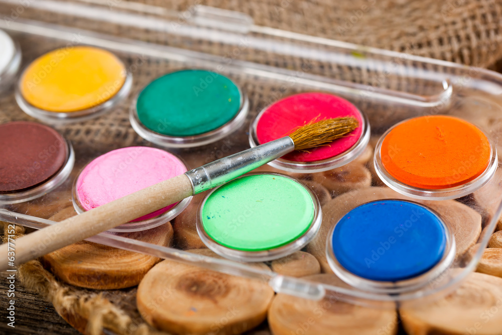 Paints and brushes Paints and brushes