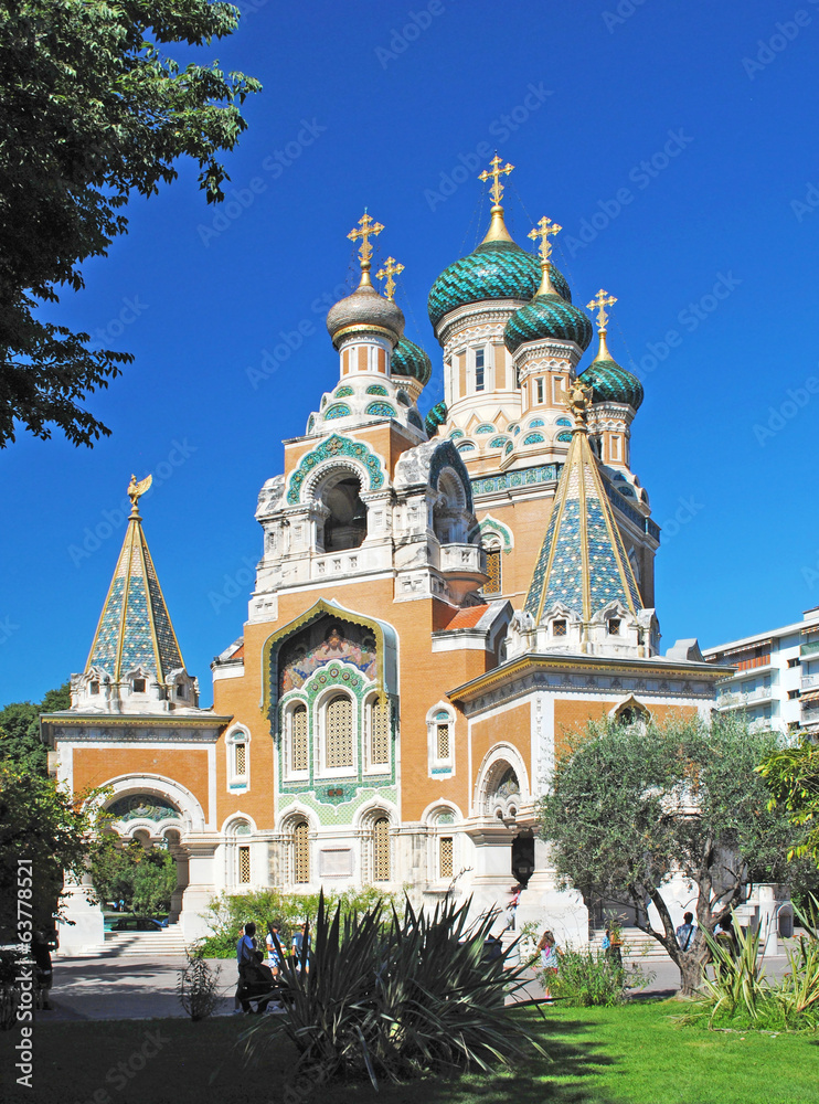 The Russian Orthodox Cathedral of Saint-Nicolas in Nice.