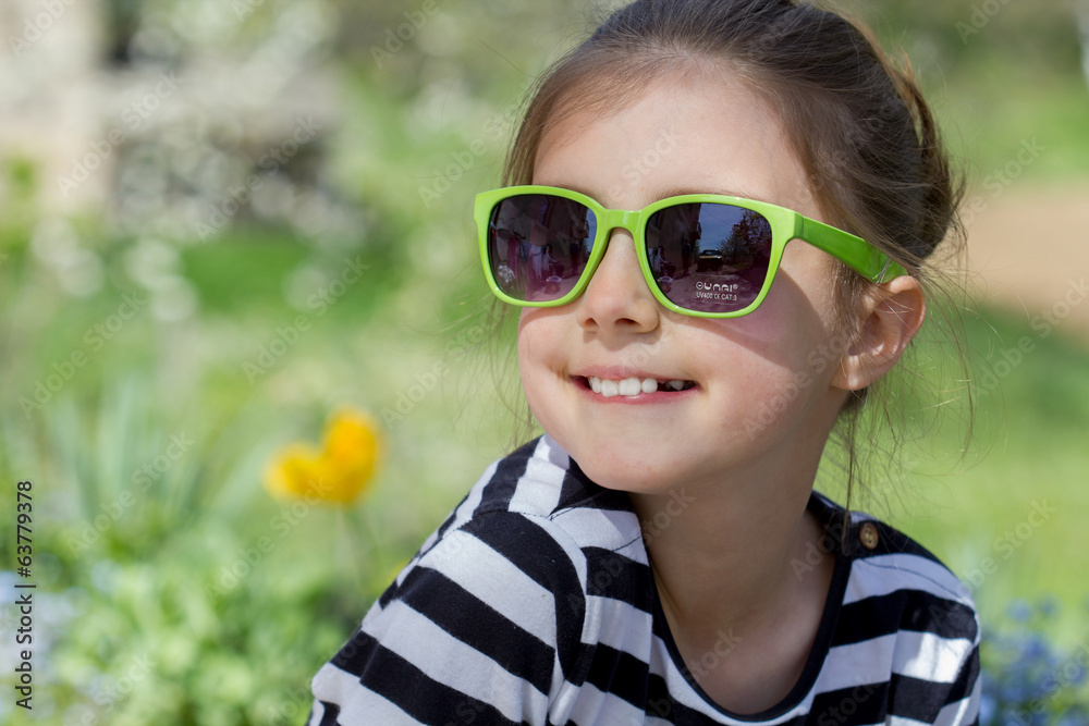 Little girl in spring Little girl in spring