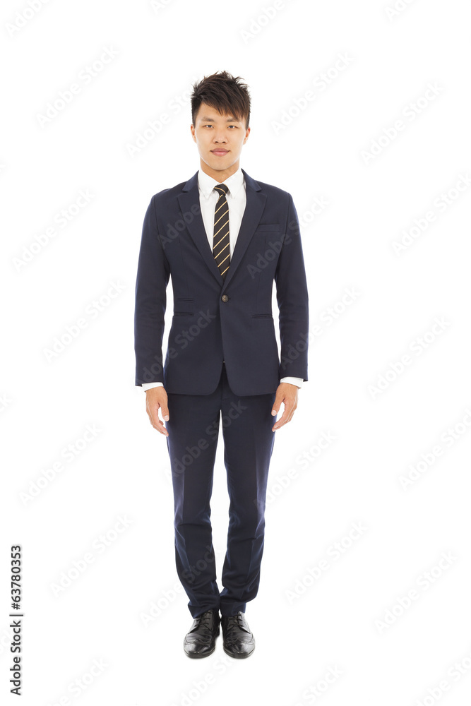 Full length of young businessman standing Full length of young businessman standing