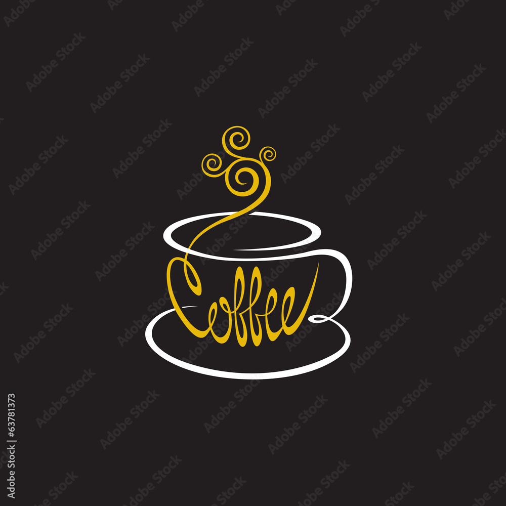 coffee cup on a black background coffee cup on a black background