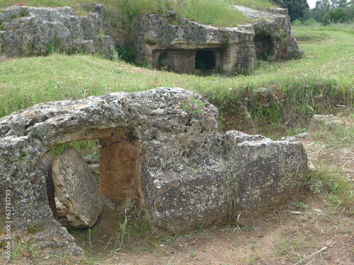 prehistorical grave at angelu ruju, alghero, sardinia