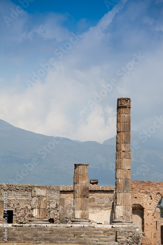 ancient town Pompeii in Italy