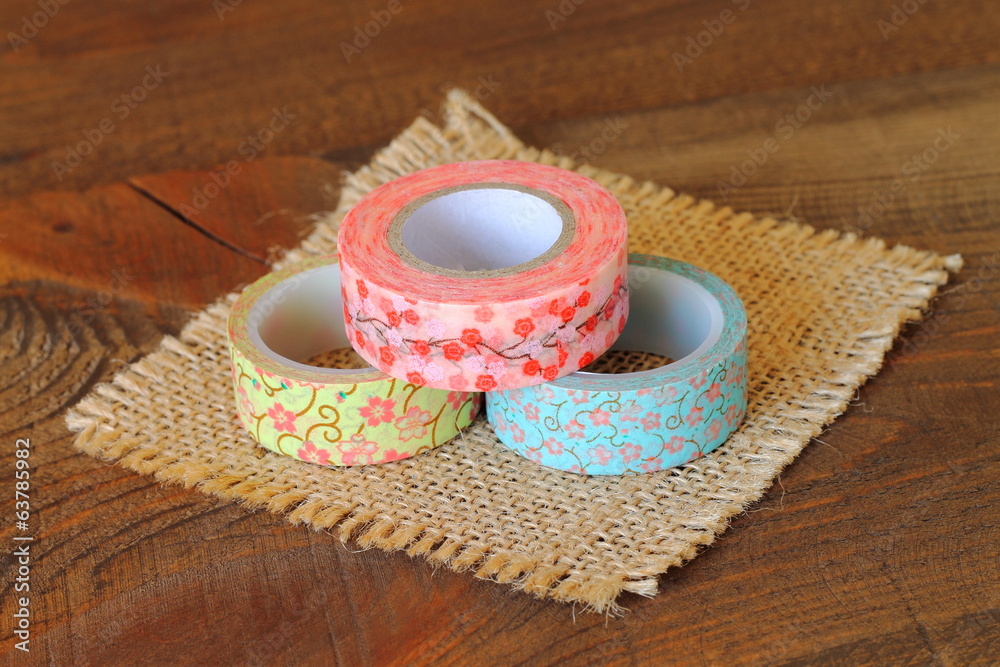 Colorful washi tapes