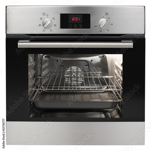 Electric oven isolated on white background.