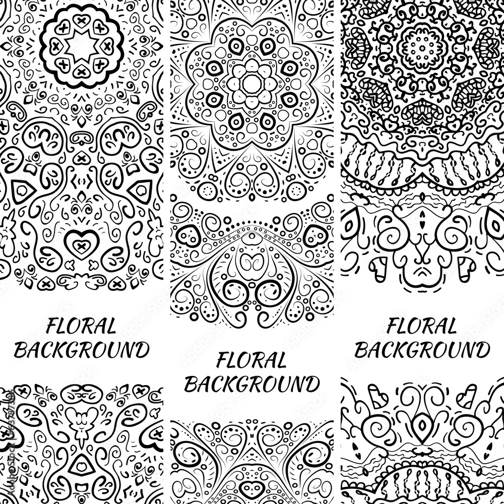 Fototapeta premium Tribal ethnic vintage banners