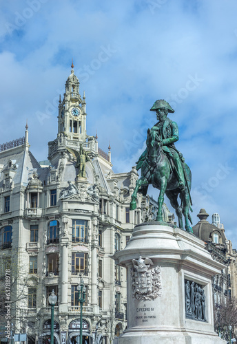 Statue of King Pedro IV, Porto, Portugal