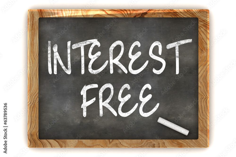 Obraz premium Interest Free Blackboard