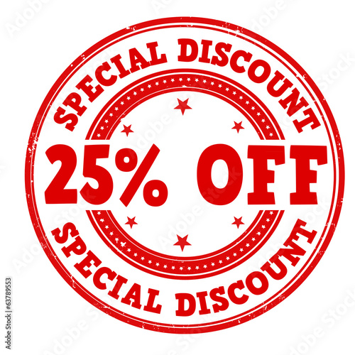 Special discount stamp