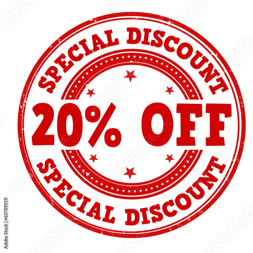 Special discount stamp