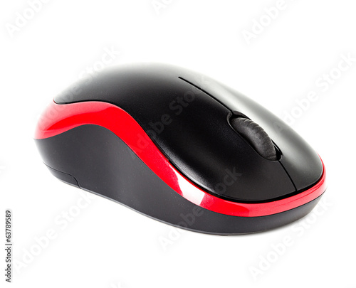 computer red mouse isolated