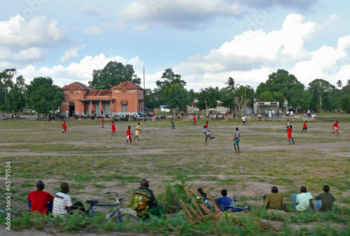 QUELIMANE, MOZAMBIQUE - 7 DECEMBER 2008: Football match. photo