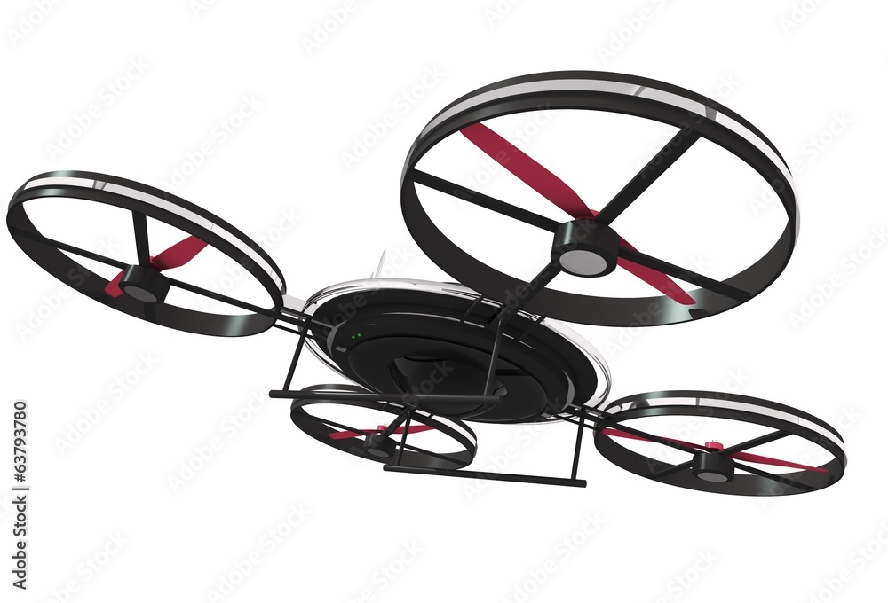 Drone Illustration 3D Isolated Drone Illustration 3D Isolated