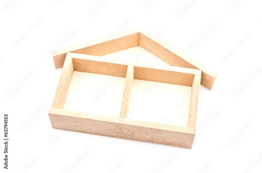 Home model isolated white background Home model isolated white background