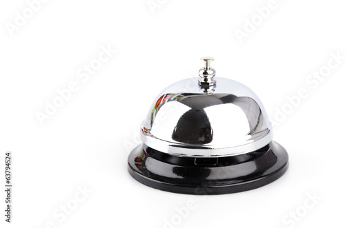 Service bell isolated white background