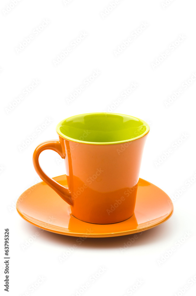 Obraz premium Isolated Orange mug