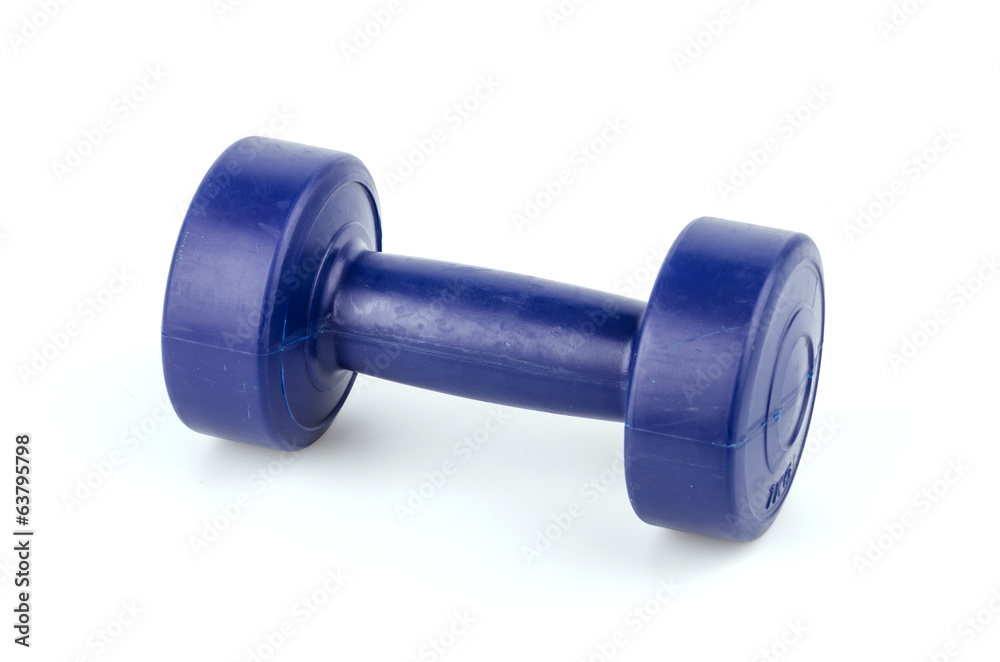 Dumbbells isolated white background Dumbbells isolated white background