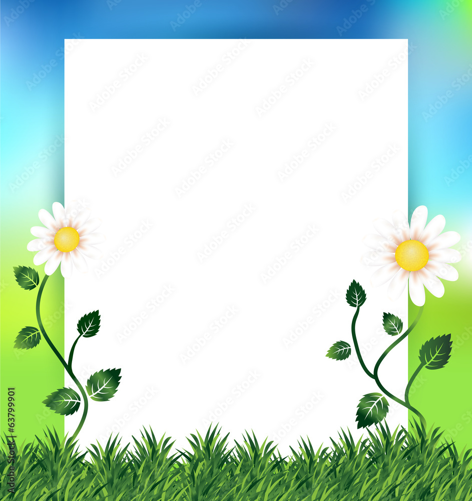 spring background with copy space