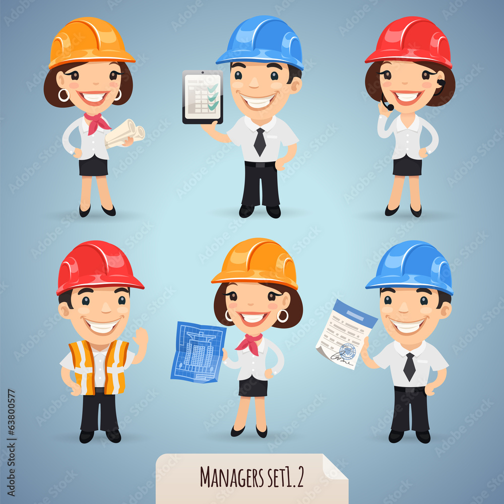 Managers Cartoon Characters Set1.2