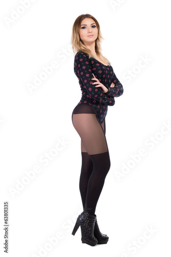 Alluring blond woman