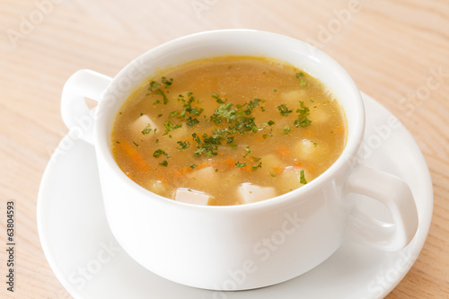 soup with croutons