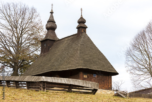 wooden church, Hrabova Roztoka, Slovakia photo