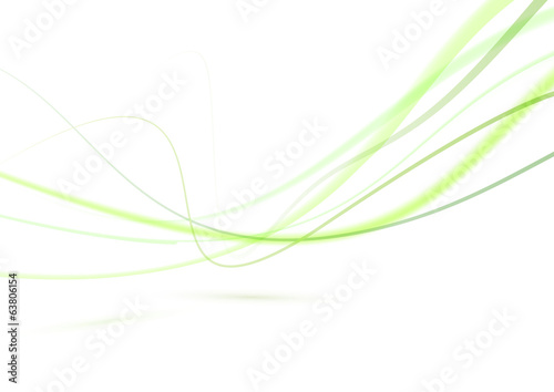 Abstract green swoosh lines background editable