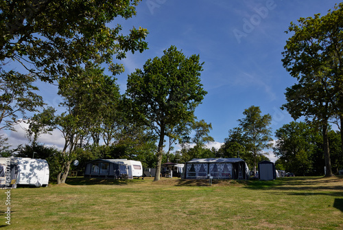Campers in a camping site
