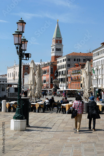 Le Campanile vu de la riva Degli Schiavoni