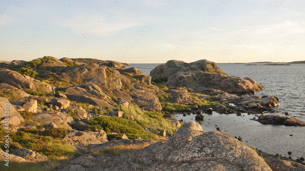 Lysekill, Schärenküste, Felsenküste, Sommer, Schweden