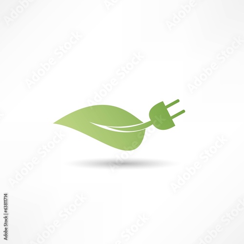 Green energy concept sign