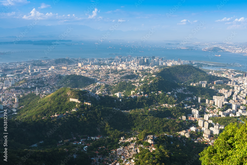 Aerial view of Rio de Janeiro. Brazil