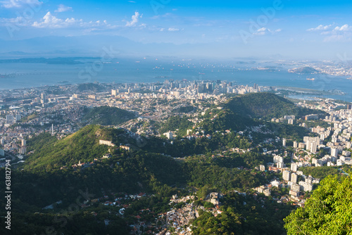 Aerial view of Rio de Janeiro. Brazil