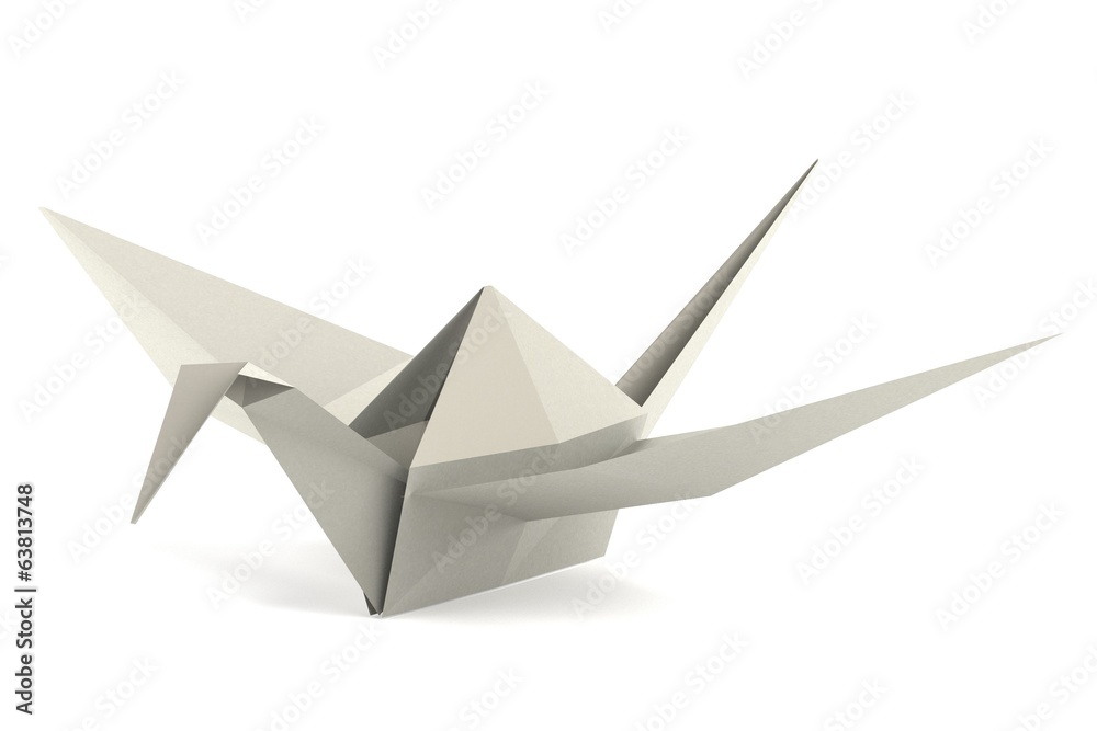 realistic 3d render of origami toy realistic 3d render of origami toy