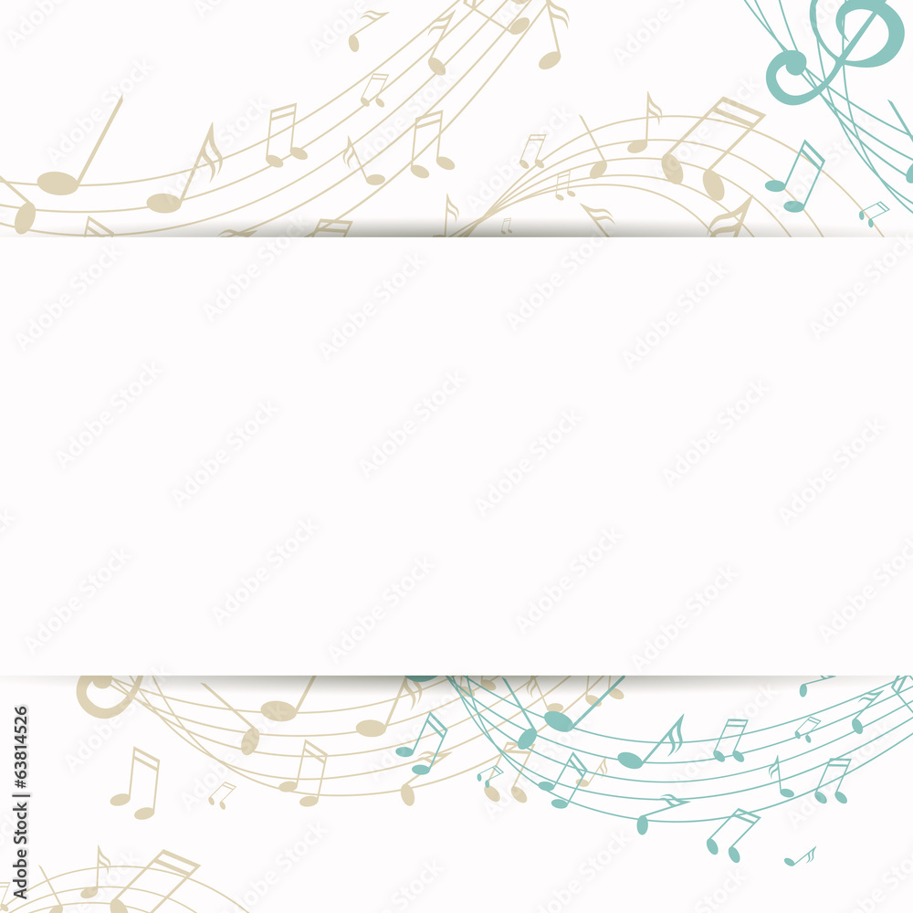 Obraz premium Vector Illustration of an Abstract Music Background