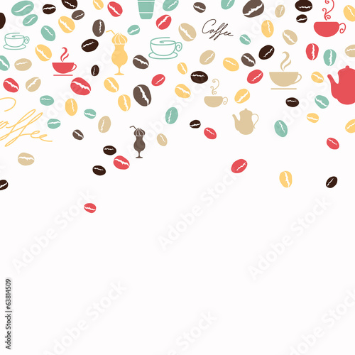 Vector Illustration of a Coffee Background