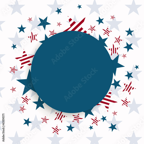 Vector Illustration of an Independence Day Design