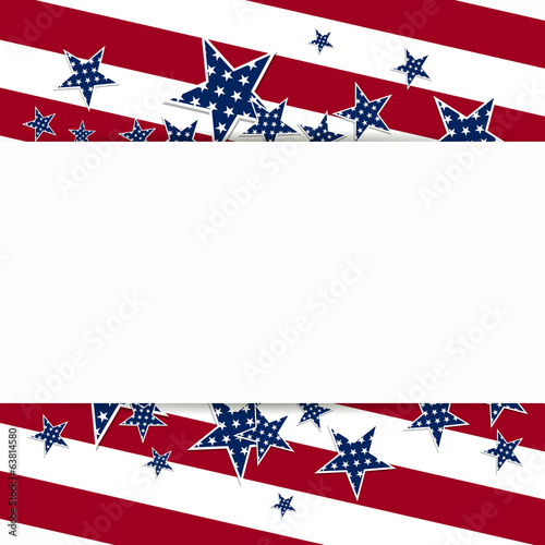 Vector Illustration of an Independence Day Design