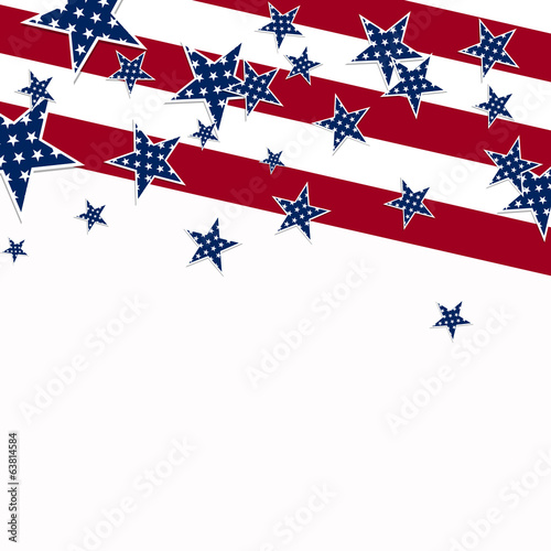 Vector Illustration of an Independence Day Design