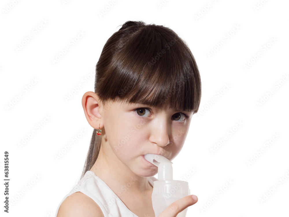 Girl inhaled Girl inhaled