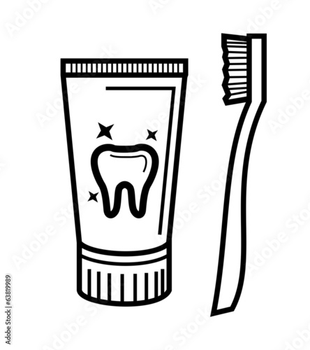 toothbrush and toothpaste