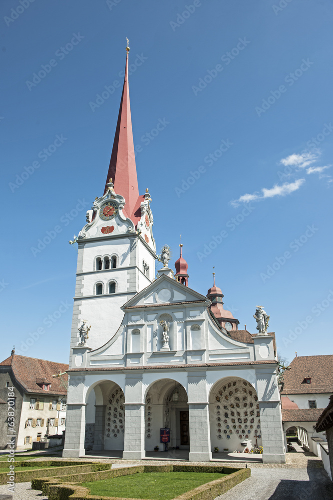 Stiftkirche in Beromünster LU, Schweiz Stiftkirche in Beromünster LU, Schweiz