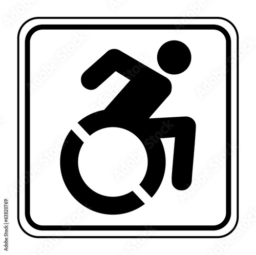 Logo personne handicapée.