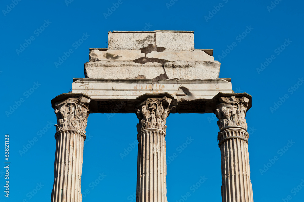 Fototapeta premium Temple of Castor and Pollux in Rome