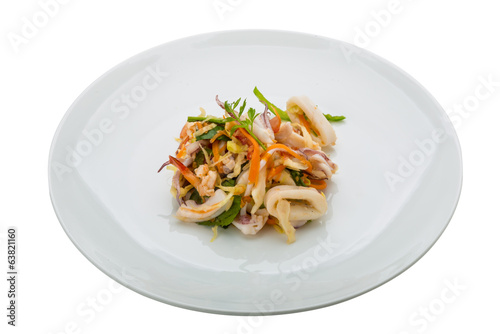 Asian seafood salad