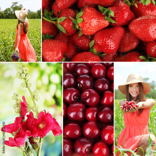 Collage of summer time