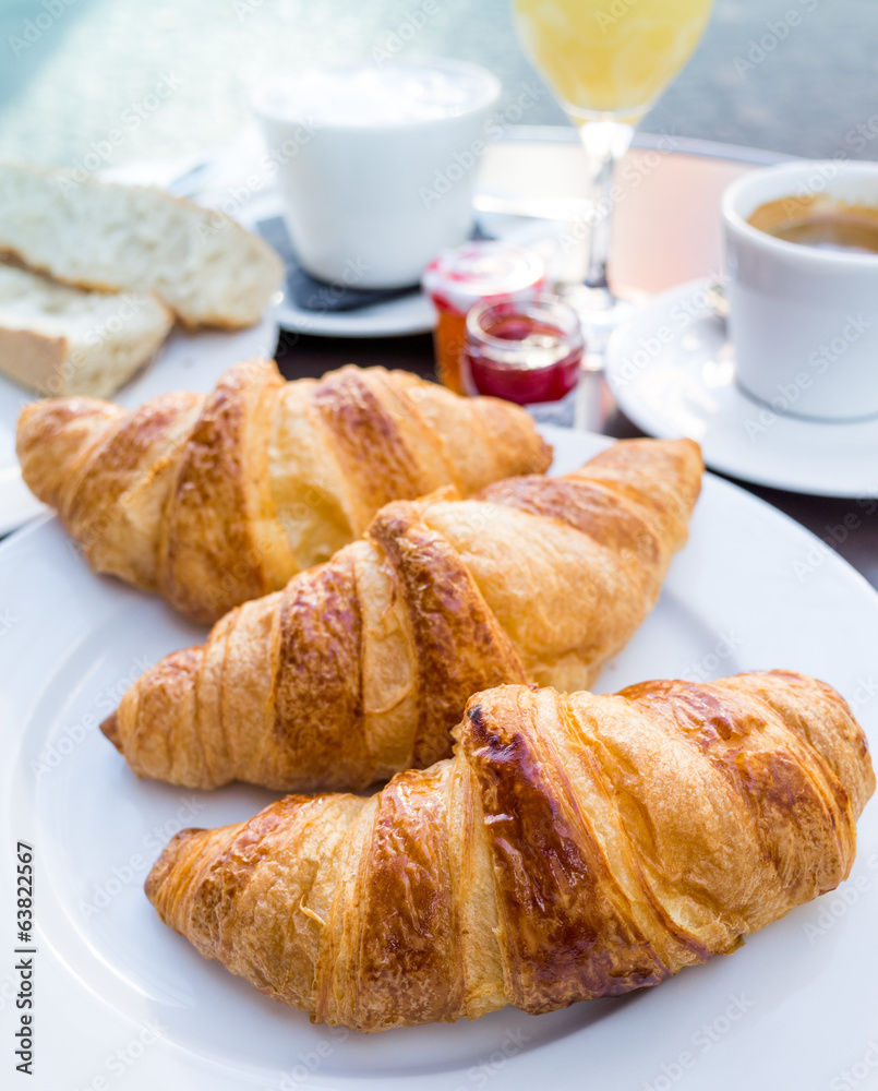 coffee and croissants coffee and croissants