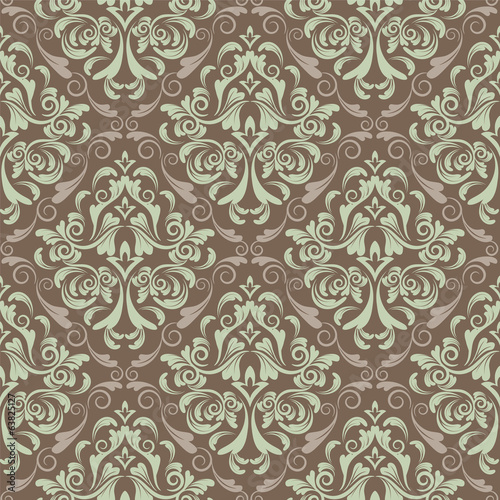 vector damask wallpaper. design elements. flower backdrop