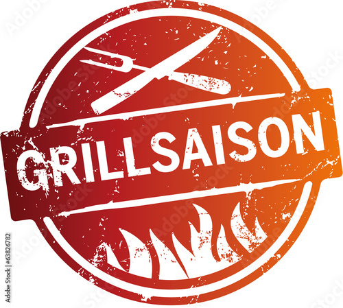 Button Grillsaison Orange