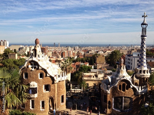 park guell in Barcelona, Spain